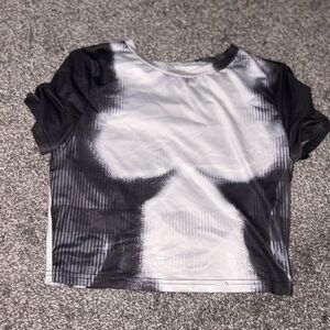 Stylish Black and White Women's Top